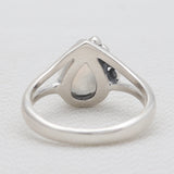 Rainbow Moonstone Silver Rings