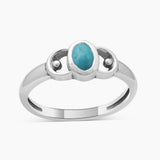Tourmaline Silver Rings