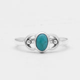Tourmaline Silver Rings