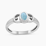 Tourmaline Silver Rings