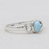 Tourmaline Silver Rings