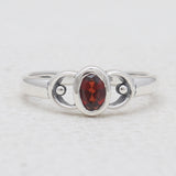 Tourmaline Silver Rings
