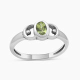 Tourmaline Silver Rings