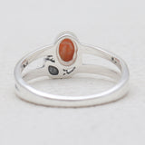 Turquoise Spiny Oyster Silver Rings