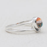 Turquoise Spiny Oyster Silver Rings