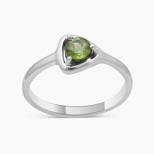 Peridot Silver Rings