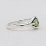 Peridot Silver Rings