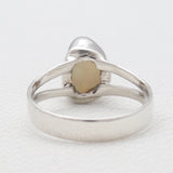 Natural Ethiopian Opal Silver Rings