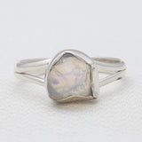 Natural Ethiopian Opal Silver Rings