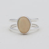 925 Sterling Silver Ethiopian Opal Rings