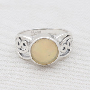 Ethiopian Opal Silver Rings
