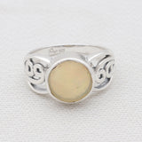 Ethiopian Opal Silver Rings