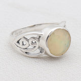 Ethiopian Opal Silver Rings