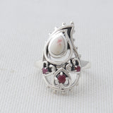 Thulite Silver Ring