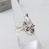 Thulite Silver Ring