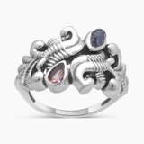 Tourmaline Silver Rings