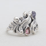 Tourmaline Silver Rings