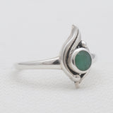 Emerald Silver Rings