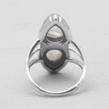 Rainbow Moonstone 925 Sterling Silver Rings