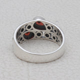 925 Starling Silver Garnet Rings