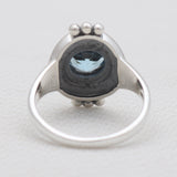 925 Sterling Silver Blue Topaz Rings