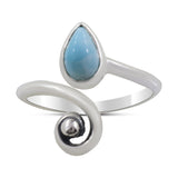 Larimar Silver Ring