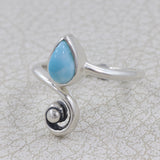 Larimar Silver Ring