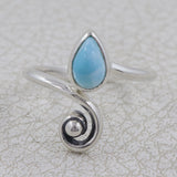 Larimar Silver Ring