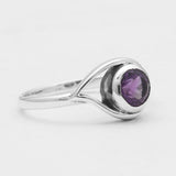 Amethyst Silver Rings