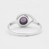 Amethyst Silver Rings