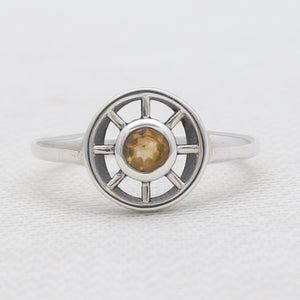 925 Sterling Silver Citrine Rings
