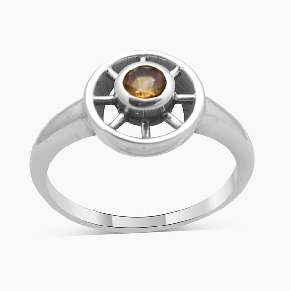 925 Sterling Silver Citrine Rings