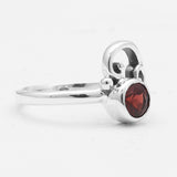 Garnet Silver Rings