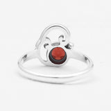 Garnet Silver Rings