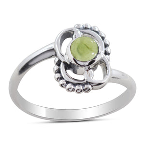 Natural Black Onyx Silver Rings