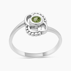 925 Sterling Silver Peridot Rings