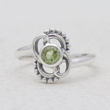925 Sterling Silver Peridot Rings