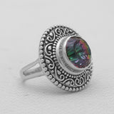 925 Sterling Silver Mystic Quartz Rings