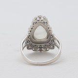Rainbow Moonstone Silver Women Rings