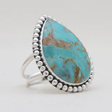 925 Sterling Silver Boulder Turquoise Rings