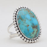 925 Sterling Silver Boulder Turquoise Rings