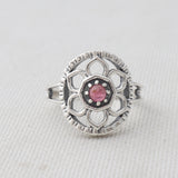 Tourmaline Silver Ring