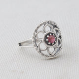 Tourmaline Silver Ring