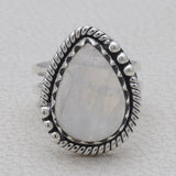 Rainbow Moonstone Sliver Ring