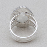 Rainbow Moonstone Sliver Ring