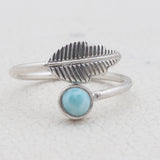 Larimar Silver Ring