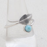 Larimar Silver Ring