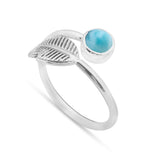 Larimar Silver Ring