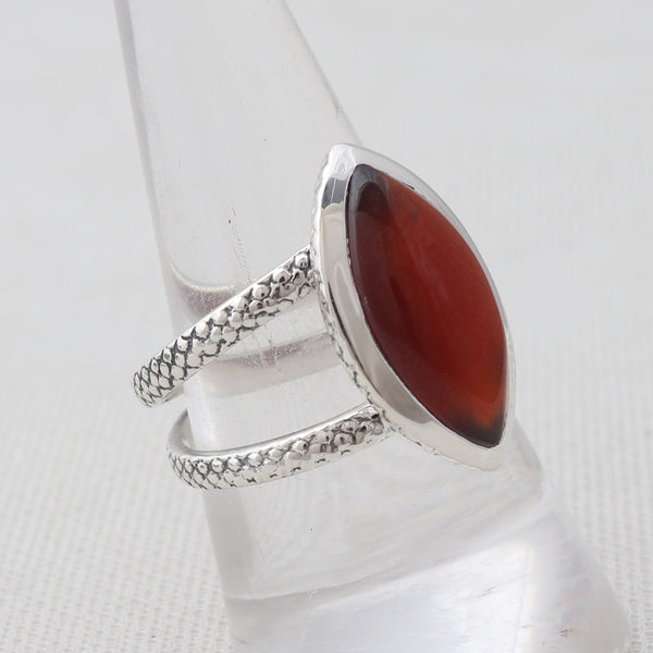 925 Sterling Silver Hessonite Ring