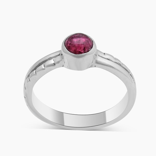 Tourmaline Silver Rings